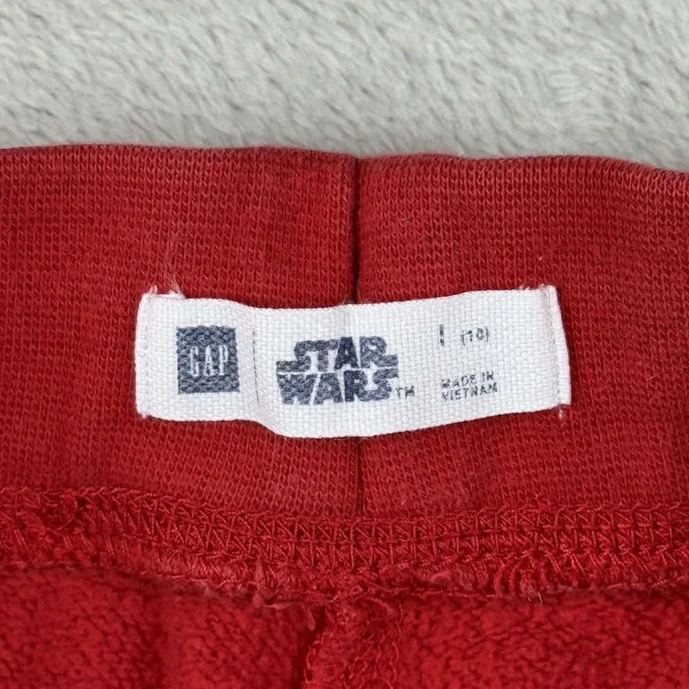 Gap Star Wars Sweatpants Kids 10-11 Red Darth Vader Graphic Fleece Jogger